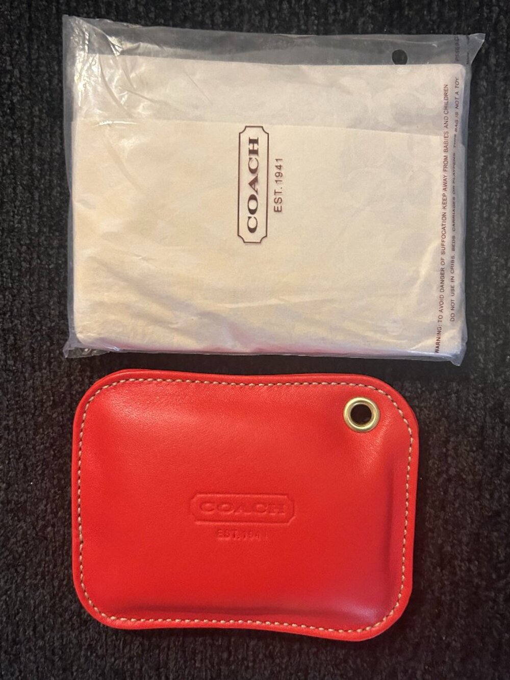 Coach Beautiful 100% Genuine Leather Paper Weights Bundle of two